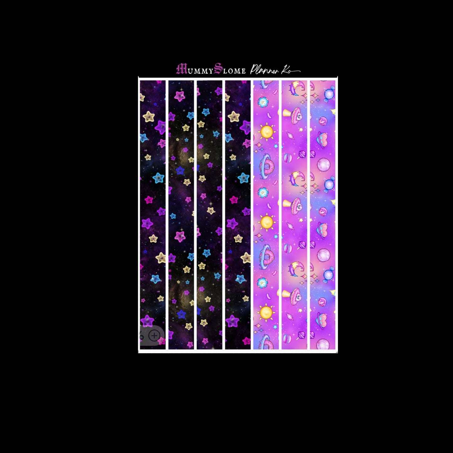 🚀✨ Out-of-This-World Planner Sticker Kit! 🌌💜 Sheet 5