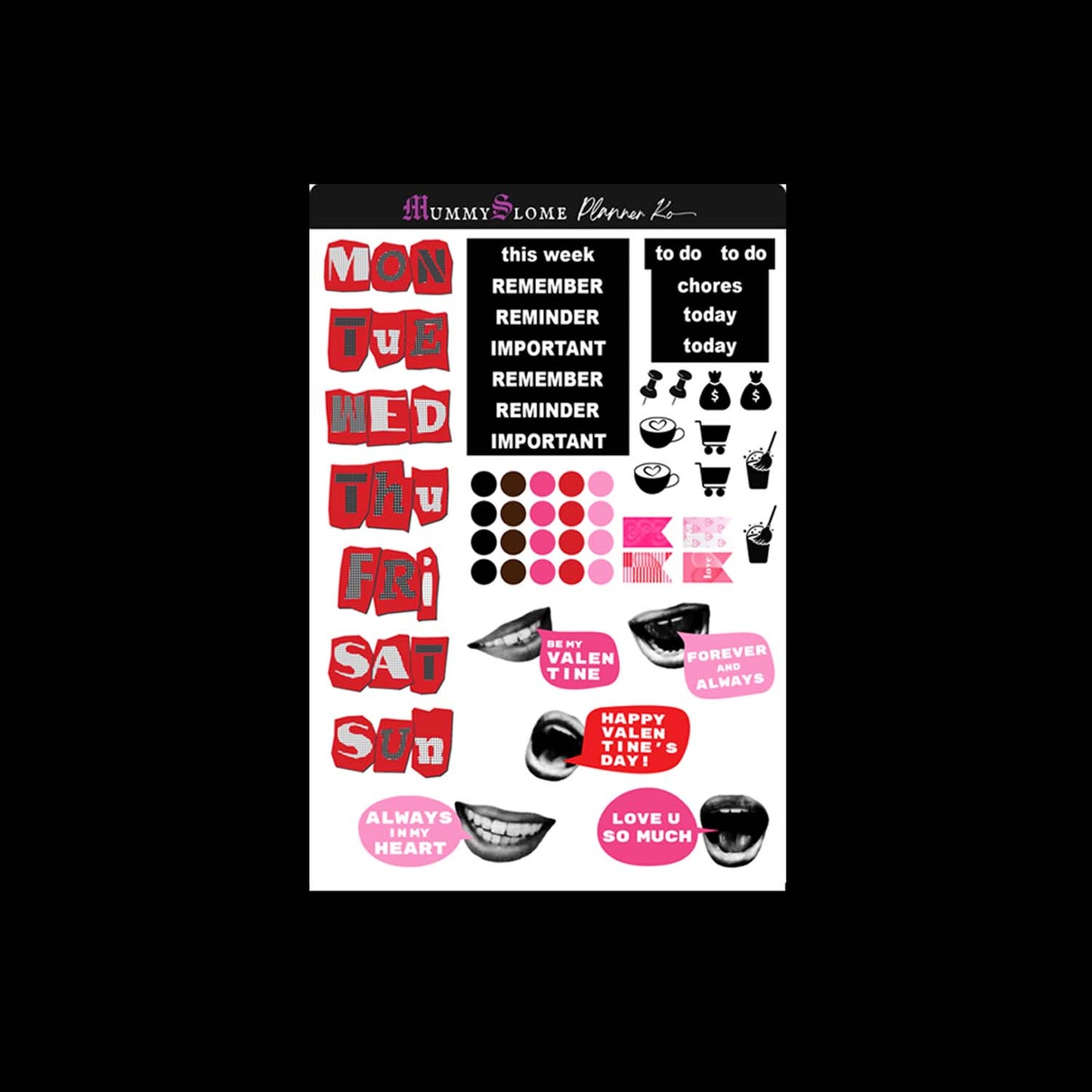 Be My Valentine Functional Sheet