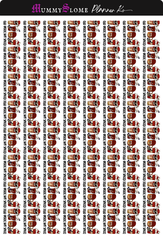 Creepy Coffee Washi Sheet 1