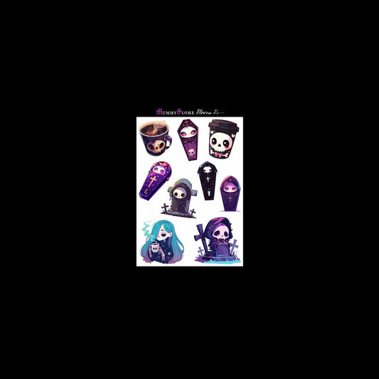 ☕💀 Eternal Roast Sticker Sheet 3 💀☕