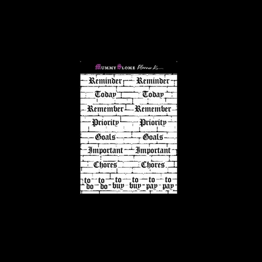 🗂️ Goth Sht to Do* 💀 Functional with Fangs ✍️🧷🖤  F2