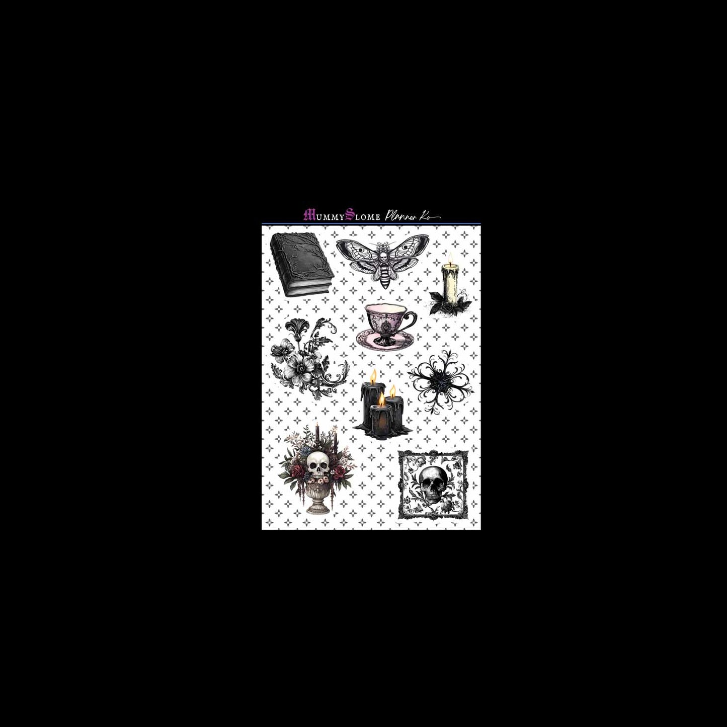 🕯️⚰️ Gothic Elegance Sticker Sheet 3 ⚰️🕯️