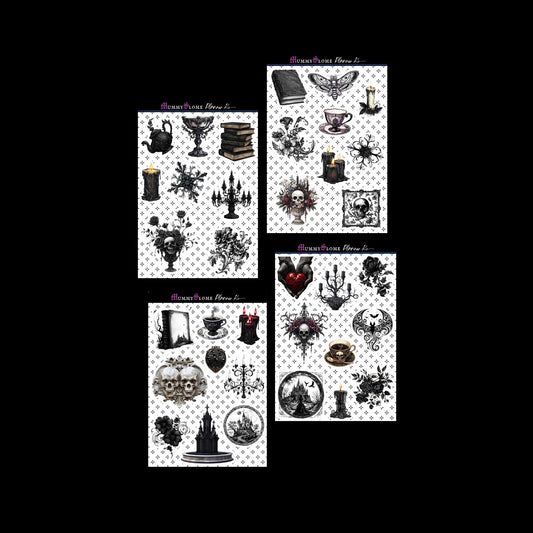 🕯️⚰️ Gothic Elegance Sticker Kit ⚰️🕯️