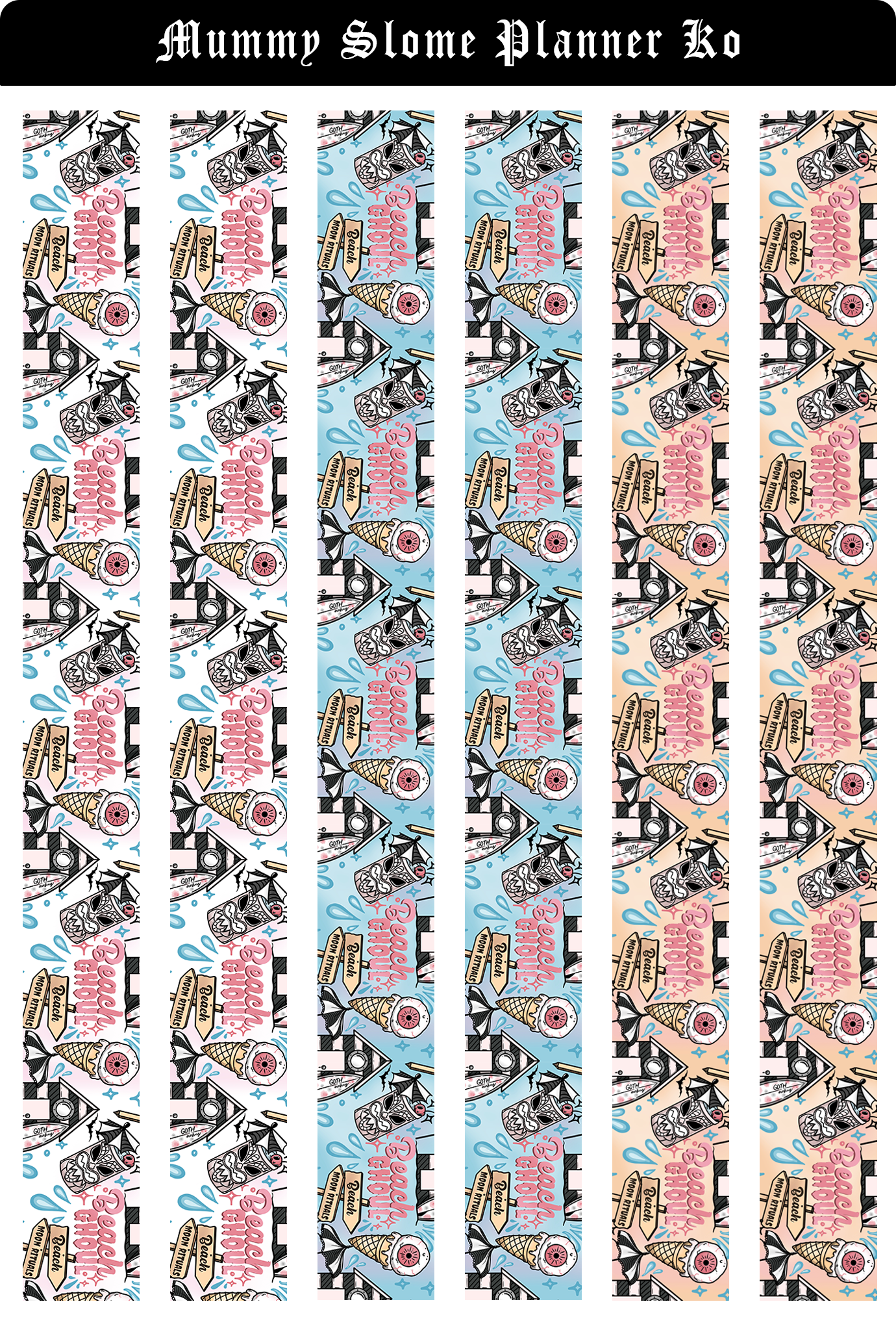 Hot Ghoul Summer Sticker Kit