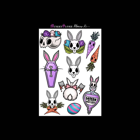 🐰🎨 Creepy Cute Easter Planner Sticker Kit Sheet 3 🎨🐰