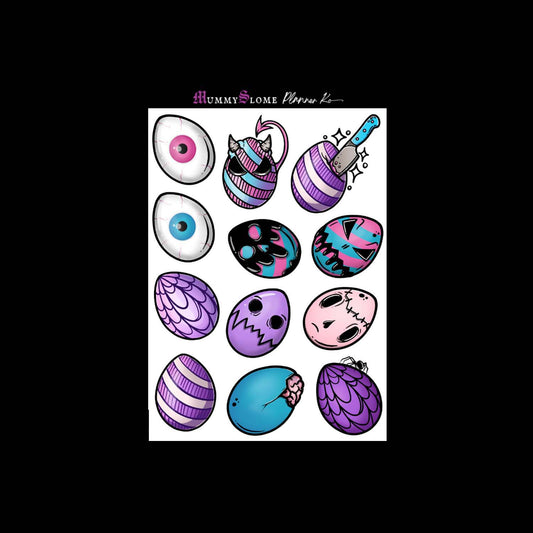 🐰🎨 Creepy Cute Easter Planner Sticker Kit Sheet 6 🎨🐰