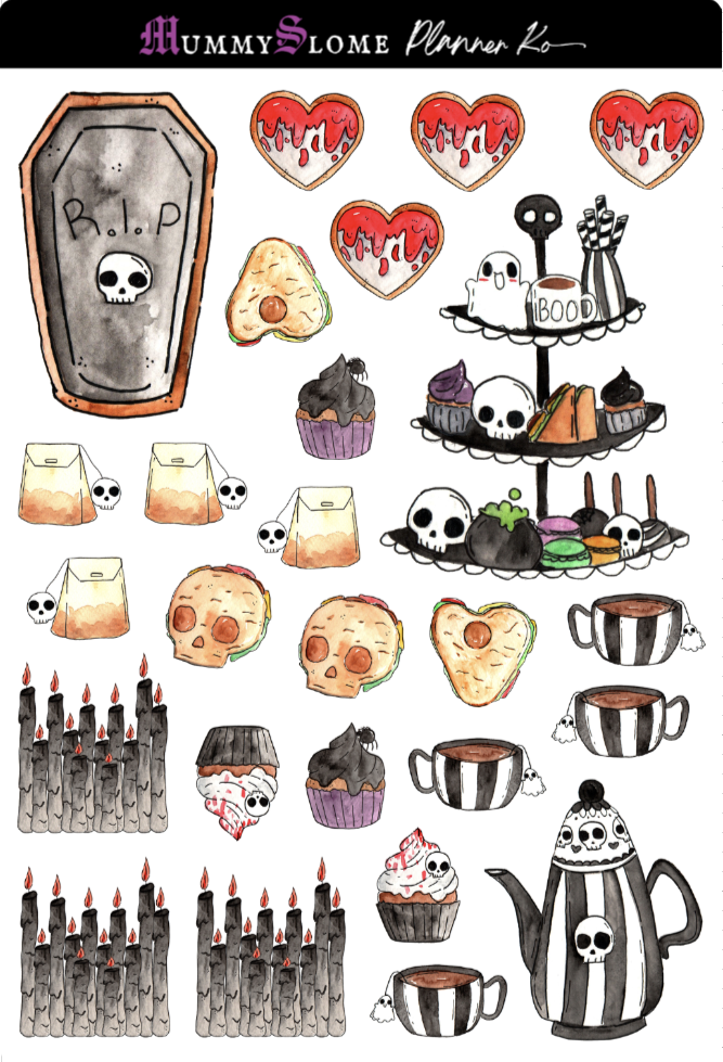 Haunted Tea Time Sticker Kit