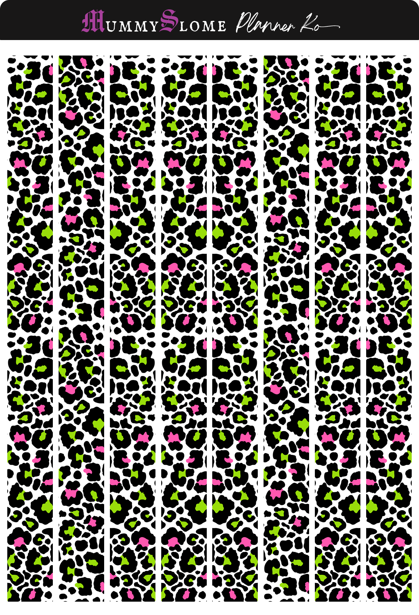Zeopard Washi Sheet